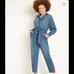 Full Sleeved Denim Jumpsuit